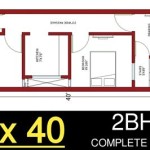 14 X 40 House Plan