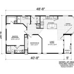 2 Bedroom 2 Bath Mobile Home Floor Plans