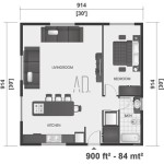 30x30 House Plans 1 Bedroom