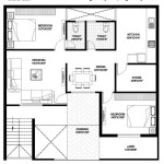 40 X 40 House Plans 3 Bedroom